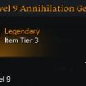 (Tier3)Level 9 Annihilation Gem (Damage Gem)(Random Class and Random Skill) All US server