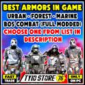 Best armors in fallout 76 Urban - Forest - Marine - bos combat , choose one from list in description