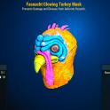 Fasnacht Glowing Turkey Mask