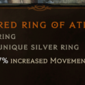 Red Ring of Atlaria (Beneath Ancient Skies) - Circle of Fortune only