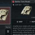 Battle tank model