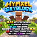 ⚡SKYBLOCK PROFILE ⚡ 9.3 BILLION UNSOULBOUND ⚡11.5 BILLION TOTAL ⚡14.6M PURE COINS