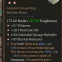 4GA Fractured Runestone 46/50 GA(Willpower/Vulnerable Damage Multiplier/Maximum Life/Physical Resist