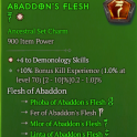 S15-SC | 1GA MLOR Of Abaddon's Flesh |+4 Demonology Skills