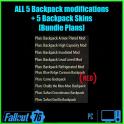 Bundle [ALL 5 Backpack modifications][Armor plated/High capacity/Refrigerated and etc.]+5 skins!