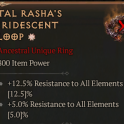 800 IP 1GA Tal Rasha's Iridescent Loop - random stats - Season 10