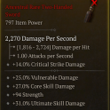 ANCESTRAL TWO HANDED SWORD 2270 DPS LVL 73 CORE SKILL DAMAGE VULNERABLE DAMAGE STRENGTH ULTIMATE DMG