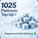 Instant 1025 Platinum Top-Up ✅ No Need Login lnformation  PC–XBOX–PSN