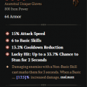 SEASON 10 100% PERFECT 4 GA PAINGORGER'S GAUNTLETS 125%  ASPECT POWER 4GA PAINGORGER'S GAUNTLETS