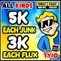 5 EACH JUNK - 3K EACH FLUX