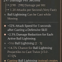 2GA Okun’s Catalyst | Ball Lightning While Moving / +52% Attack Speed / 244% Static Field AoE