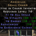Annihilus Anni Unid Small Charm - PD2 Season 12 Softcore Ladder