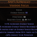DAWN OF THE HUNT Apep's Supremacy UNIQUE FOCUS LVL 33 REQ SORCERESS FOCUS WITCH FOCUS