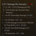 ANCESTRAL CROSSBOW LVL 80 CORE SKILL DAMAGE ALL STAT DEXTERITY TRAP AFFECTED DAMAGE 2 SOX