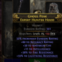 rare helmet 75 level (139 DEX REQ) 36% fire res/33% lightning res/11 int/30 max life/60 accuracy rat