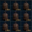 Gold coin bag + 1K gold