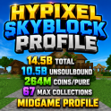 ⚡SKYBLOCK PROFILE ⚡ 10.5 BILLION UNSOULBOUND ⚡14.5 BILLION TOTAL ⚡264M PURE COINS