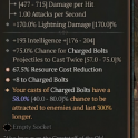 2GA Staff of Lam Esen (58/80) *8 Charged Bolts* *67.5% Resource Cost Reduction* 193 int 75% chance c