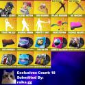 Instant • FN (All Platforms) • 134 Skins • Renegade Racer • Take the Elf • Luxe • Inferno • Mail