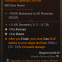 SEASON 10 2 ga SPIRITBORN amulet +3 POTENT +3 FURNACE 11.8% DEXTERITY 2GA SPIRITBORN AMULET