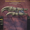 Bloodied Deathclaw Gauntlet [40% Faster Swing | +1 Strength]