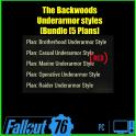 Underarmor styles [Bundle 5 Plans] [Brotherghood/Marine/Casuan/Operative/Raider Style]