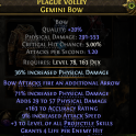 553 MAX DMG GEMINI BOW +3 PROJECTILE SKILLS 9% ATTACK SPEED ACCURACY 530 DPS DEADEYE RANGER BOW