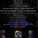 2236 ARMOR SMITH OF KITAVA BONESHATTER WARRIOR CHEST 4% DAMAGE REDUCTION 31 LIFE 42 FIRE 33 LIGHTRES