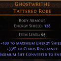 RISE OF THE ABYSS Ghostwrithe Tattered Robe UNIQUE CHEST NO LVL REQUIRED WITCH CHEST SORCERESS CHEST