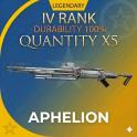 Aphelion 5X Tier IV Finished Weapon - 100% Durability - Fast Delivery