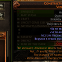 2 SOCK 5 FEWER ROLLED 20% QUALITY Constricting Command Viper Cap Boneshatter LAST LAMENT LICH HELM