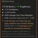 3GA X'fal's Corroded Signet (8355/8729) GA Damage Over Time Multiplier/GA Intelligence/GA Armor 5% c