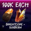 Fortnite stw 100k Brightcore & 100k Sunbeam