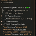 3GA Sanguivor, Blade of Zir GA All Damage Multiplier GA Weapon Damage GA Essence on Kill 3904 max li