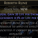 Rebirth Rune - Instant Delivery