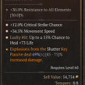 3GA Shatter Sorc Amulet – Crit / Lucky Hit / Speed + 69% Shatter Boom