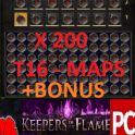 X200 T-16 Random Maps( non corrupt) + Bonus!⭐ POE 1 ⭐ Keepers of the Flame Softcore⭐