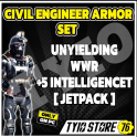 Unyielding Food Drink Chem Weight Reduction Scout Armor Set ( +10 INT )  Scout Armor Set