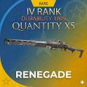 Renegade 5X Tier IV Finished Weapon - 100% Durability - Fast Delivery