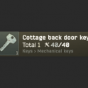 Cottage back door key (Flea Market Trade)
