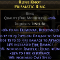 RING WITH FIRE+PHYSICAL DMG 24% FIRE DMG 23% RARITY 39% FIRE 9% ALL RES 19% CAST SPEED