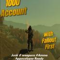 Level 1000 Fallout 76 account with Fallout first
