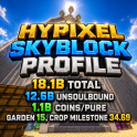 ⚡SKYBLOCK PROFILE ⚡ 12.6 BILLION UNSOULBOUND ⚡18.1 BILLION TOTAL ⚡1.1B PURE COINS