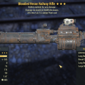 Bloodied Explosive Railway Rifle [25% less V.A.T.S. Action Point cost]