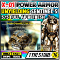 Unyielding Sentinel X-01 Power Armor Set 6/6 ap  [ X-01 POWER ARMOR ]