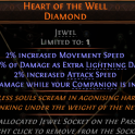 HEART OF THE WELL GAIN 15% EXTRA LIGHTNING DAMAGE 2% MOVEMEND SPEED + ATTACK SPEED + 16% DAMAGE