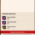 Research station Level 3>4 All Items： Thermal shaker *3 ARC data module*3 Frigate inductor*1