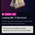 Looting Mk 3 Survivor Augments