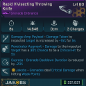 [GODROLL] Vivisecting Throwing Knife [Amp + Penetrator] (crit knife) (Jakobs grenade)