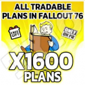 ALL TRADABLE PLANS in Fallout 76 X1600 PLAN